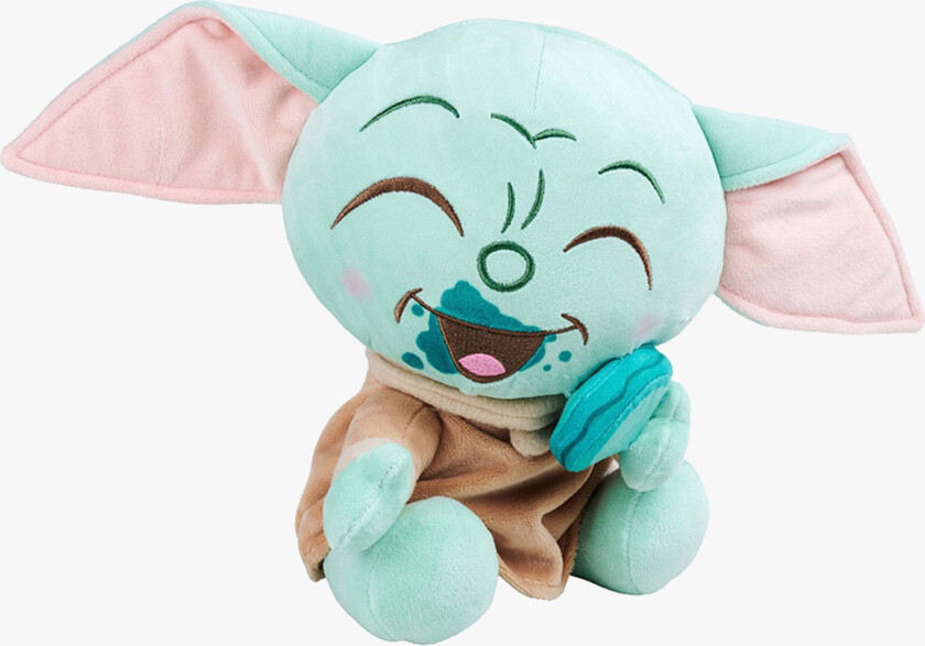 Kosedyr Grogu med Småkake 25 cm - Kosedyr