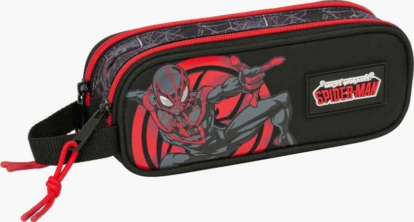 Miles Morales Dobbeltpennal, Svart - Pennal - Polyester