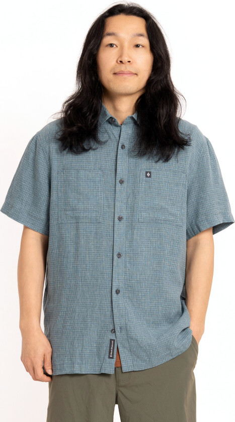 Men's Scenic Route Ss Shirt Midnight Blue-glacier