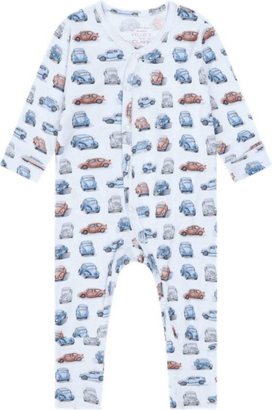 Hust And Claire Bambus Mulle Pysj Med Retrobiler Water