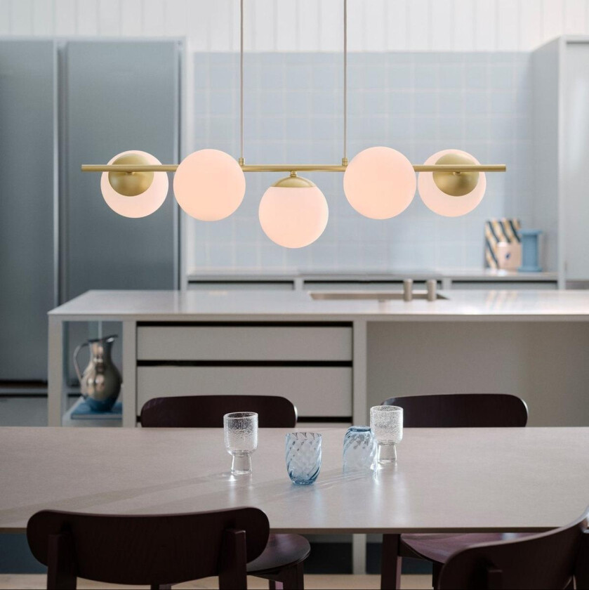 Lilly takpendel 5-lys - Messing