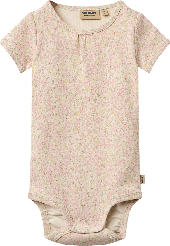 Body k/e - Linette - Coral Blomster - - 74 - Kortermet body