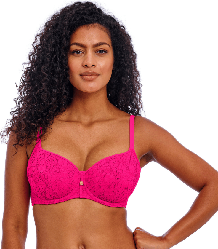 Nomad Nights bikinitopp med bøyle, pink, Størrelse: 75D, Kvinner