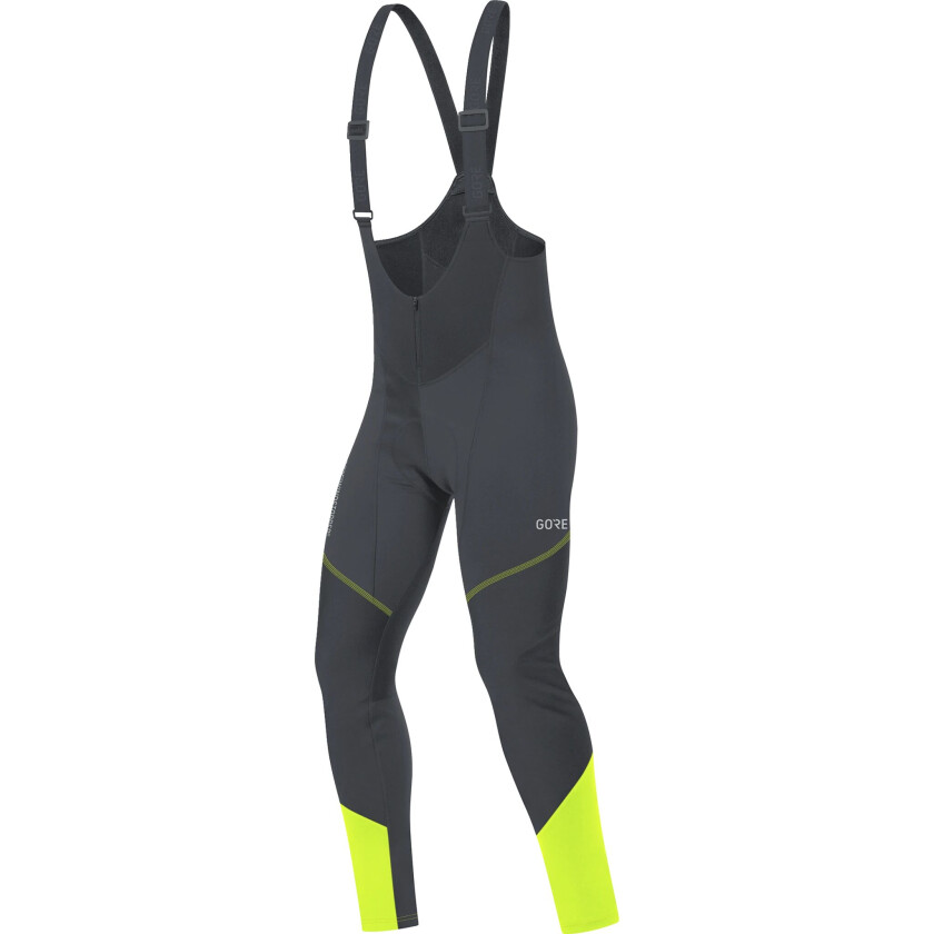 C3 WS Bibtights+ w/pad 22/23, sykkelbukse herre black/neon yellow