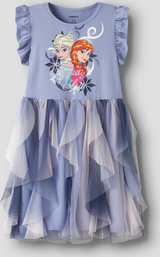 Nmfmom Frozen Ss Tulle Dress Wdi - Purple - 98