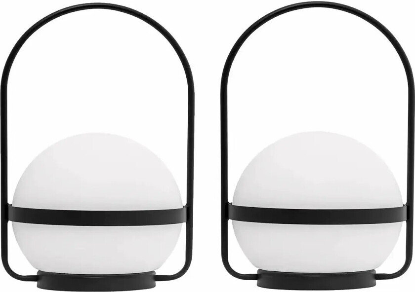 Summer 10 Cm Håndlampe Out/Indoor Sort Hank - 2 Stk - Black - ONE SIZE