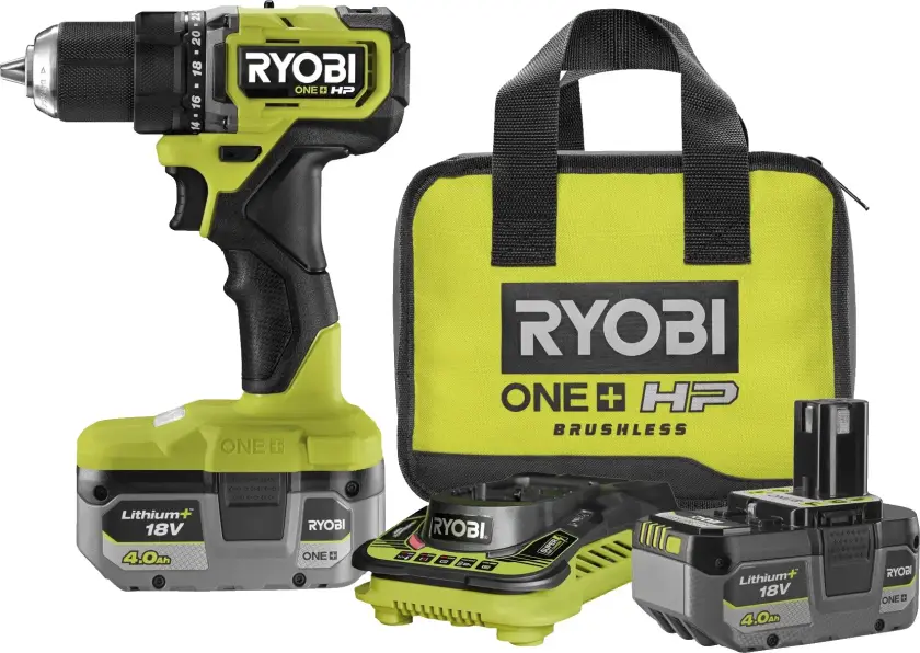 Børsteløs skrutrekker med to batterier RDD18C-2C40S 54 Nm 4,0 Ah 18 V