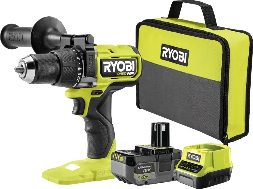 Slagdrill med tilbehørssett 105 Nm 4,0 Ah 18 V