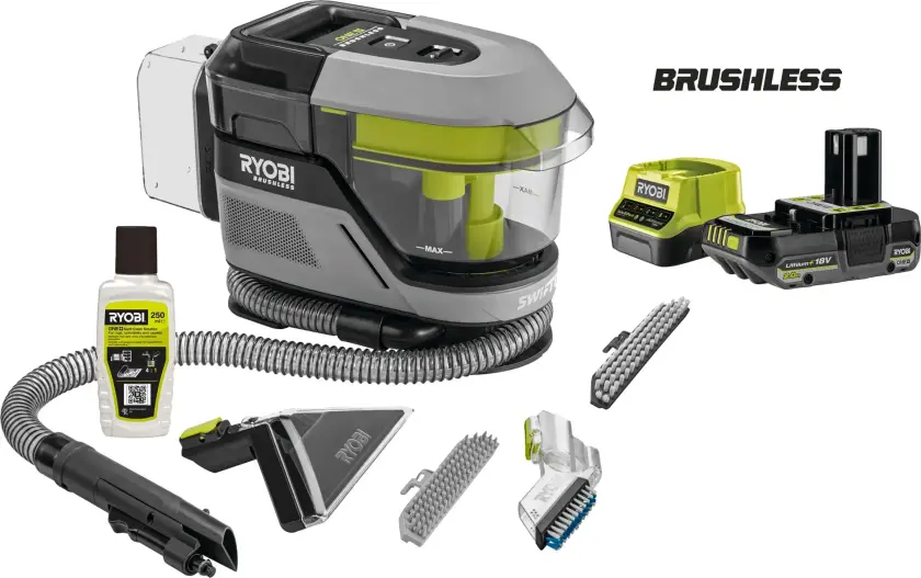 Batteridrevet flekkfjerner 2,0 Ah 18 V