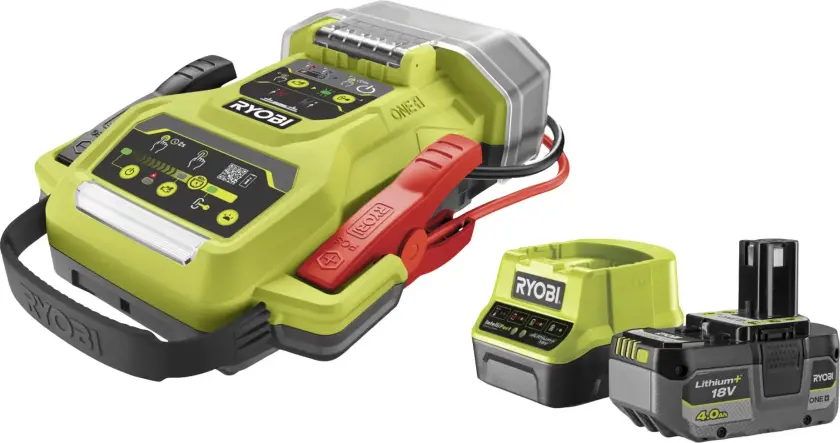 Hjelpestart med batteri og lader RJSC18-1X40S 18 V