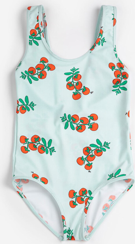 Juicy Tomatoes All Over Badedrakt Light Blue Light Blue 8-9 Y Blå 8-9 år kvinne