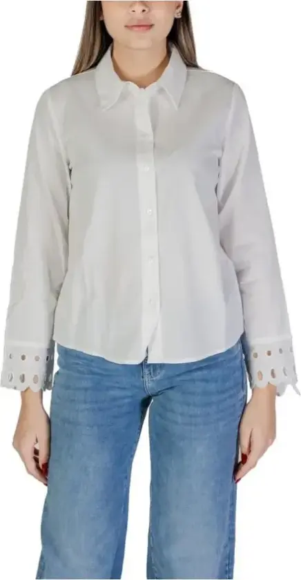 Jacqueline de Yong, Dame, Bluser & Skjorter, Hvit, M