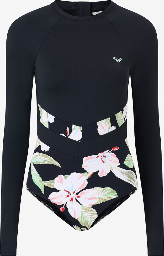 Badedrakt The Rider Zipped LS Onesie PT - Svart