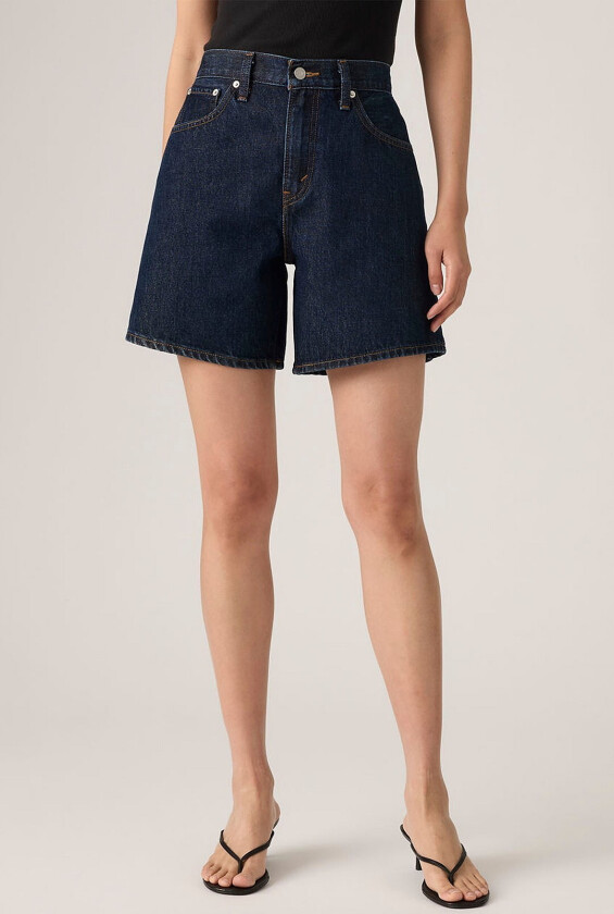 Jeans-shorts High Baggy Short - Blå