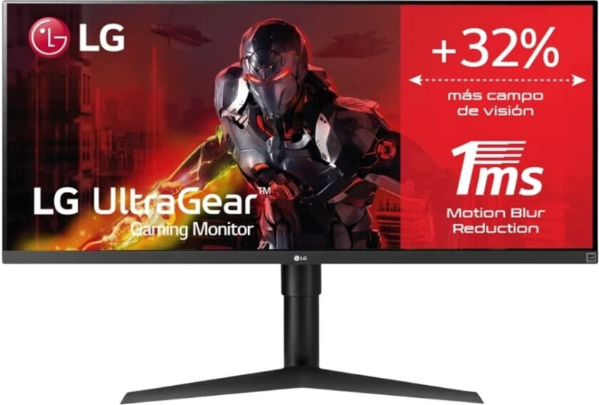 UltraWide 34WP65CP-B - LED-skjerm - kurvet - 34" - 3440 x 1440 WQHD @ 160 Hz - VA - 300 cd/m² - 3000:1 - DisplayHDR 400 - 5 ms - 2xHDMI, DisplayPo