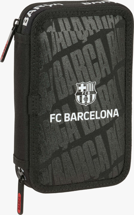 F.C.Barcelona Fylt Dobbeltpennal 29 Deler, Svart - Pennal