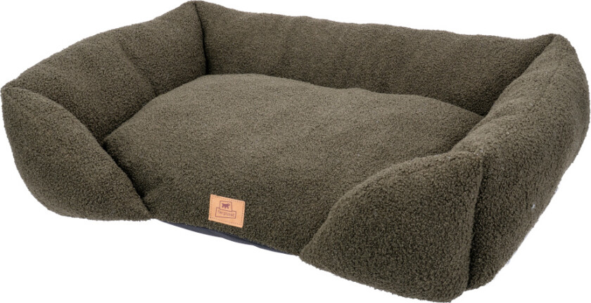 Ferplast koseseng Pamper Bouclé, grønn - L 78 x B 56 x H 22 cm