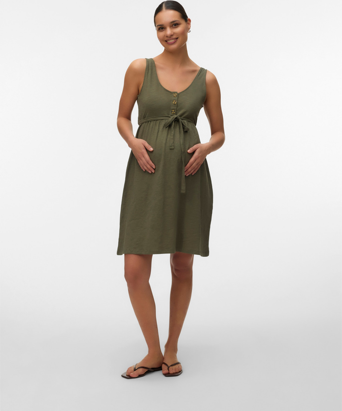 Ivy Lia Short Sleeve Dress - Grønn - Dame - Mammaklær