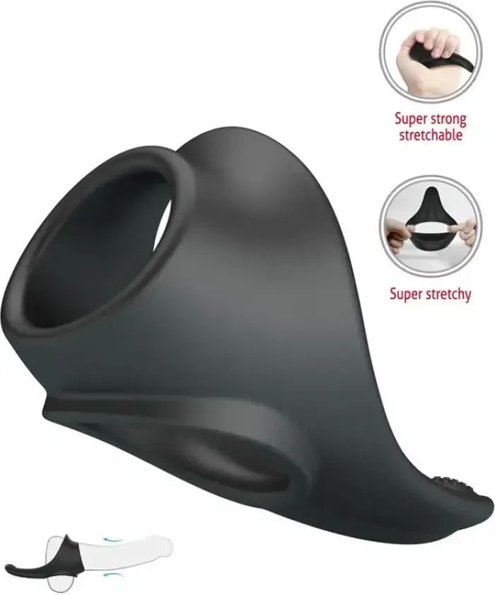 Zadok Silicone Cock & Testicles Ring