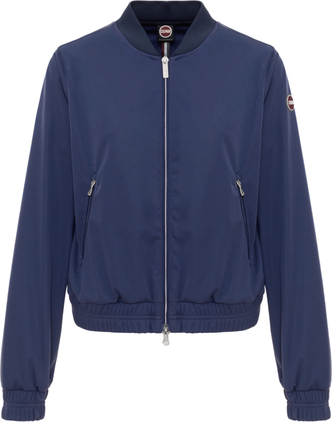 Women's Softshell Biker Jacket Navy Blue