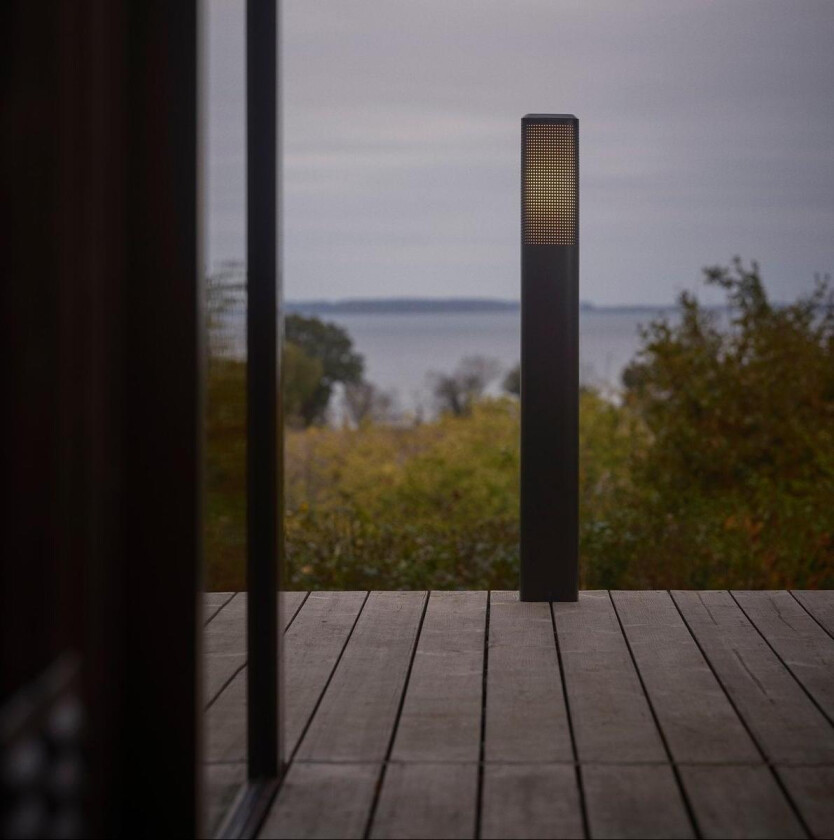 Sidara 95 cm pullert seaside IP44 - Svart