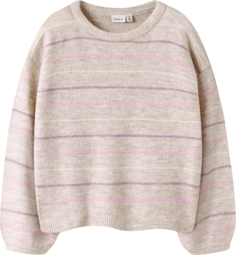 Genser - Strikk - Loose - NkfDotto - Peyote-melange - - 11-12 år (146-152) - Genser