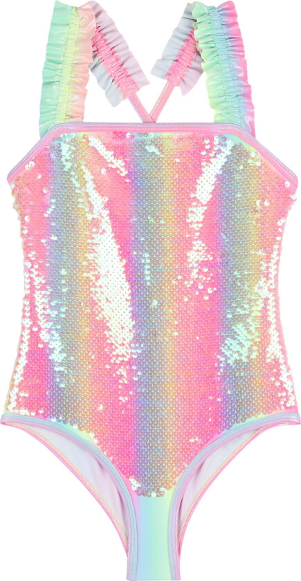 Badedrakt - Flerfarget m. Palietter - - 5 år (110) - Badetøy