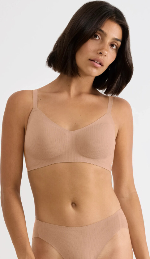 Sloggi Zero Feel Pure Soft Bra - Brown - S