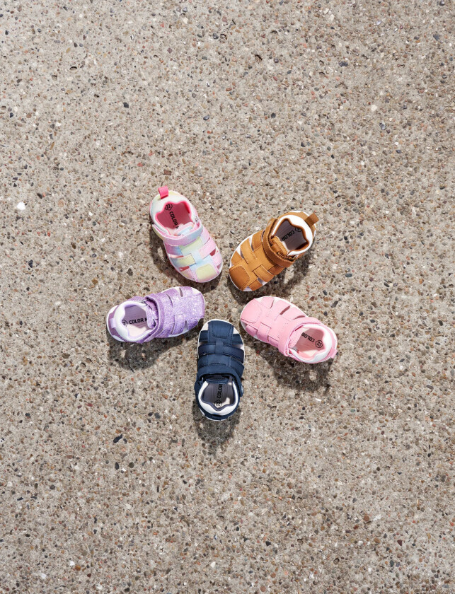 Baby Sandals W. Velcro Strap - Purple - 22