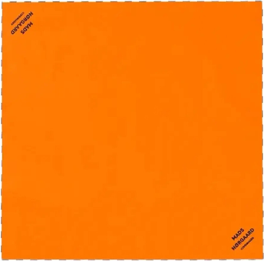 Soft Cotton Block Scarf - Orange - ONE SIZE