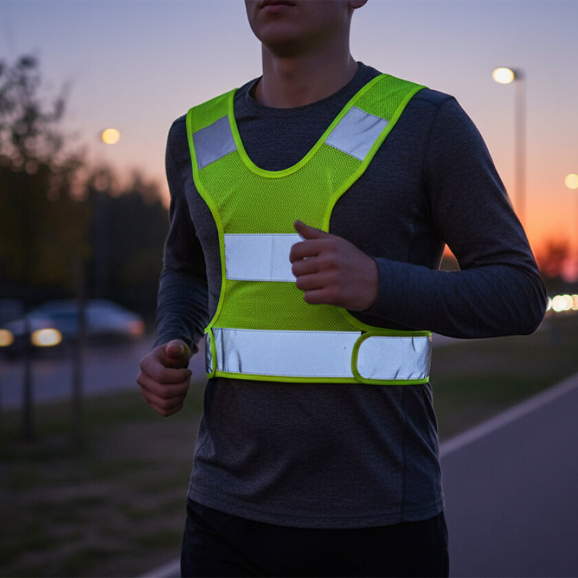Refleksvest for løping, Grønn