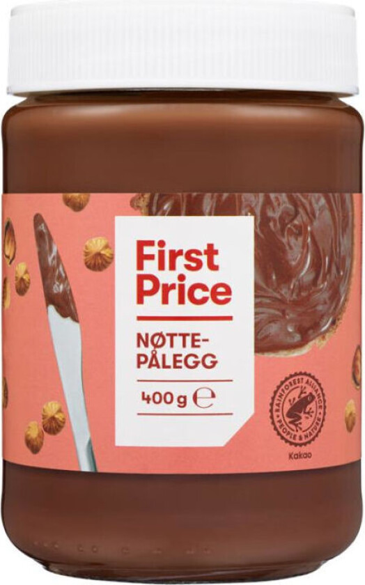 Nøttepålegg Mykt nøttepålegg med god smak av hasselnøtter.