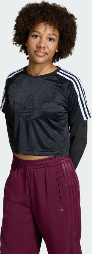 LOOSE 2IN1 LACE LONGSLEEVE T-skjorte