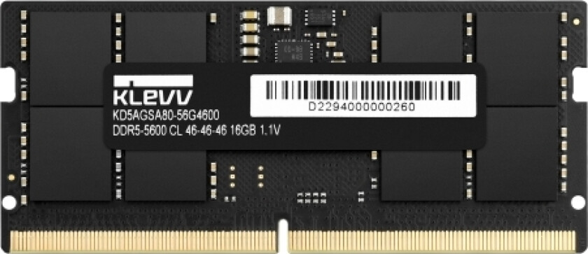 SO-DIMM, 16 GB, 1 x 16 GB, DDR5, 262-pinners SO-DIMM