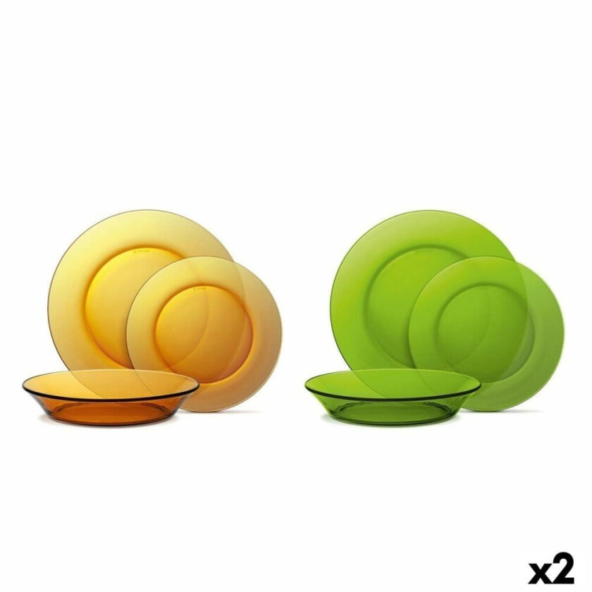 Servisesett Duralex 12 Deler (2 enheter)