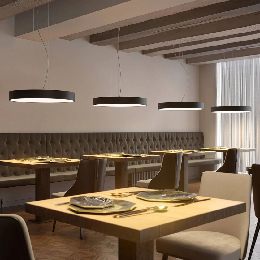 Noabelle LED-hengelampe, svart, 80 cm