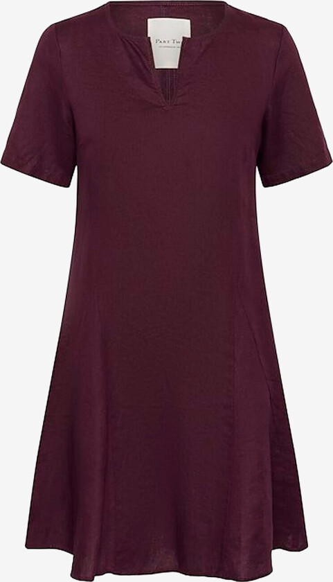 Kjole i lin Aminasapw DR - Lilla