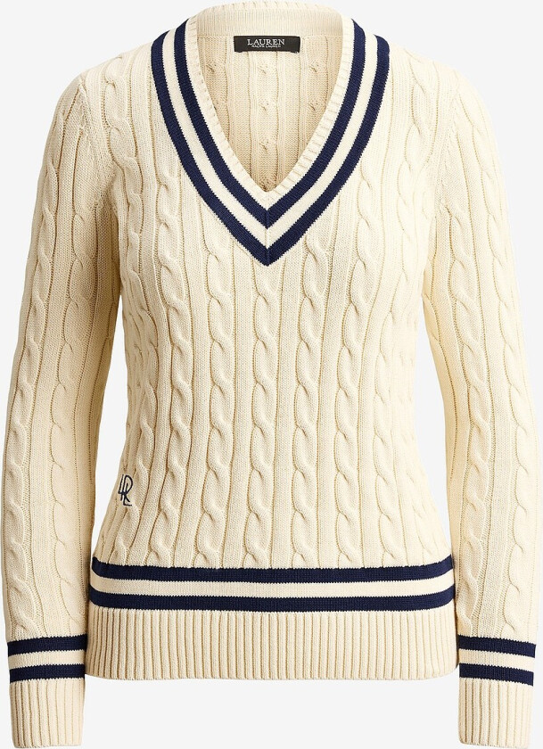 Genser Gassed Cotton Sweater - Hvit