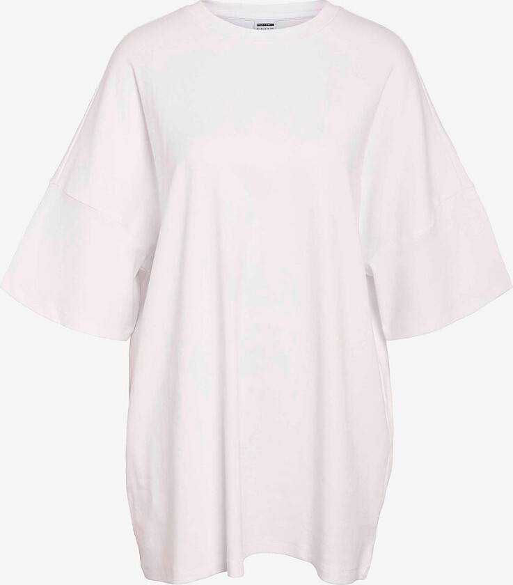 T-shirtkjole nmMocca 2/4 Boxy Curve NO - Hvit