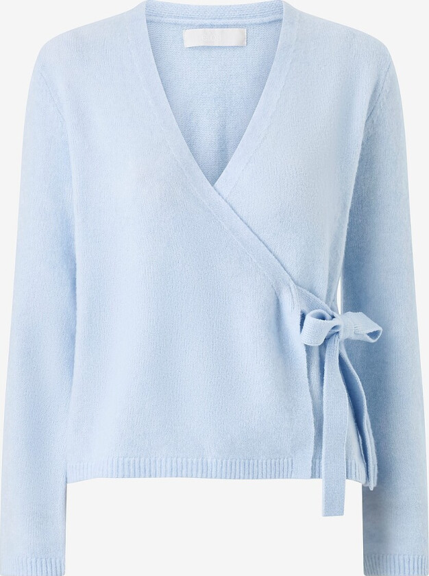 Omslagsjakke med v-hals - Blå