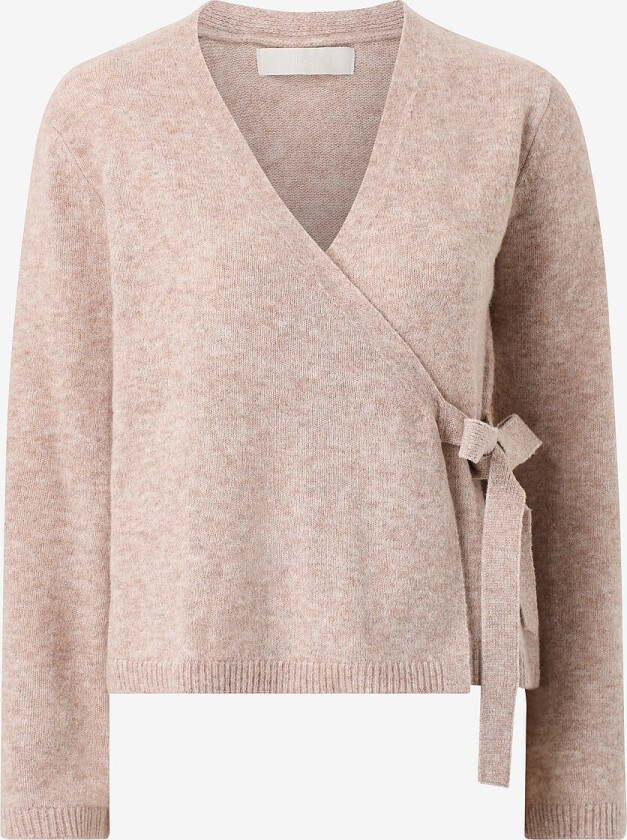 Omslagsjakke med v-hals - Beige