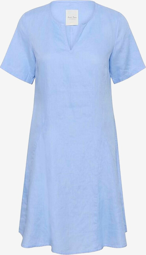 Kjole i lin Aminasapw DR - Blå