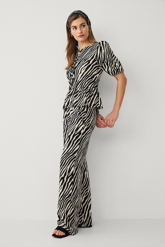 Løstsittende bukser - Svart