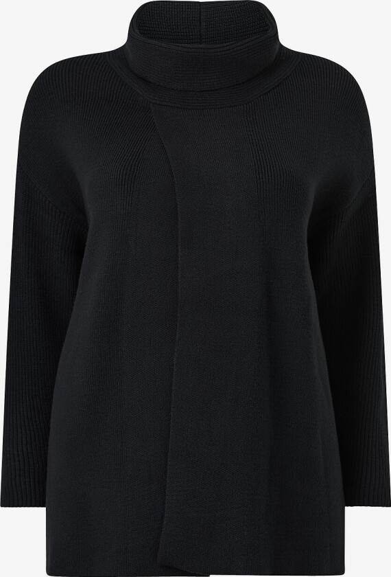 Pullover Coatigan LS - Svart
