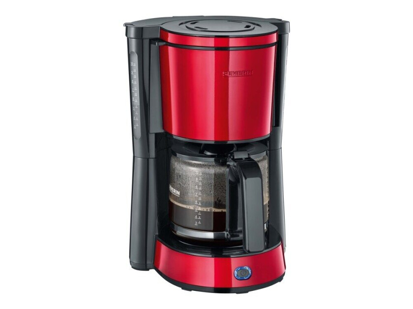 Severin KA 4817 - Kaffemaskin - 10 kopper - fire red metallic/black