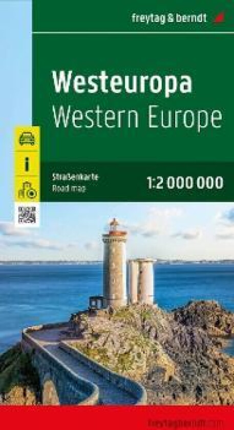 Westeuropa, Straßenkarte 1:2.000.000, freytag & berndt