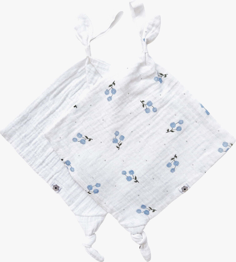 Organic Koseklut 2-Pakk Øko, Bluebell - Gulpekluter & Babytepper - Bomull