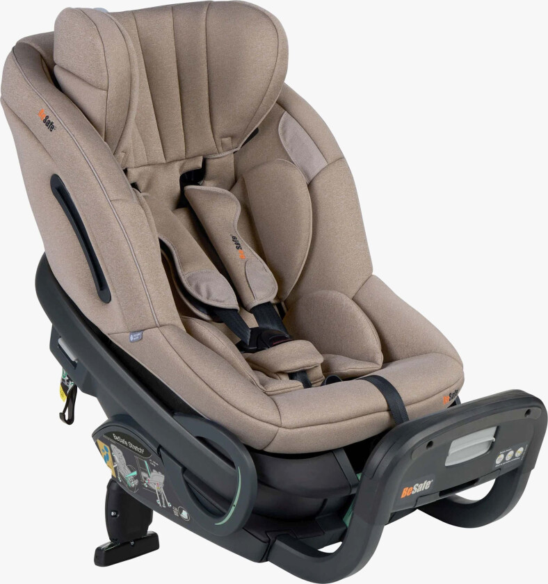 Stretch² Bilstol, Dark Sand Soft Breeze - Bakovervendte