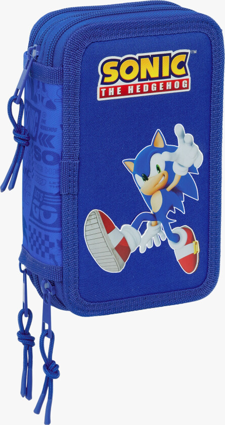 Fylt Trippelpennal 37 Deler, Blå - Pennal - Polyester