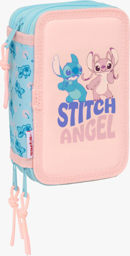 Disney Stitch Fylt Trippelpennal 37 Deler, Ohana - Pennal - Polyester
